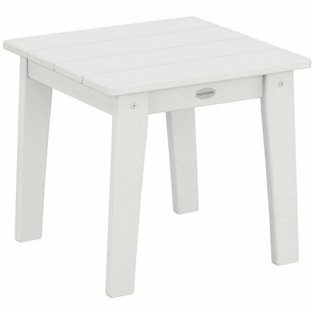 POLYWOOD Lakeside 18 1/4'' White End Table 633CTL19WH